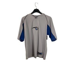 Reebok NBA Orlando Magic Gray & Blue XL Authentic Team Apparel Shirt